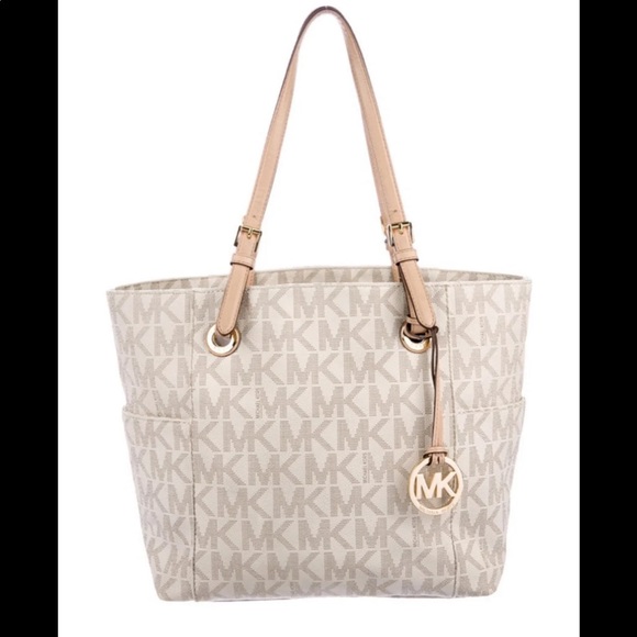 MICHAEL Michael Kors Handbags - MICHAEL MICHAEL KORS Leather-Trimmed Monogram Tote